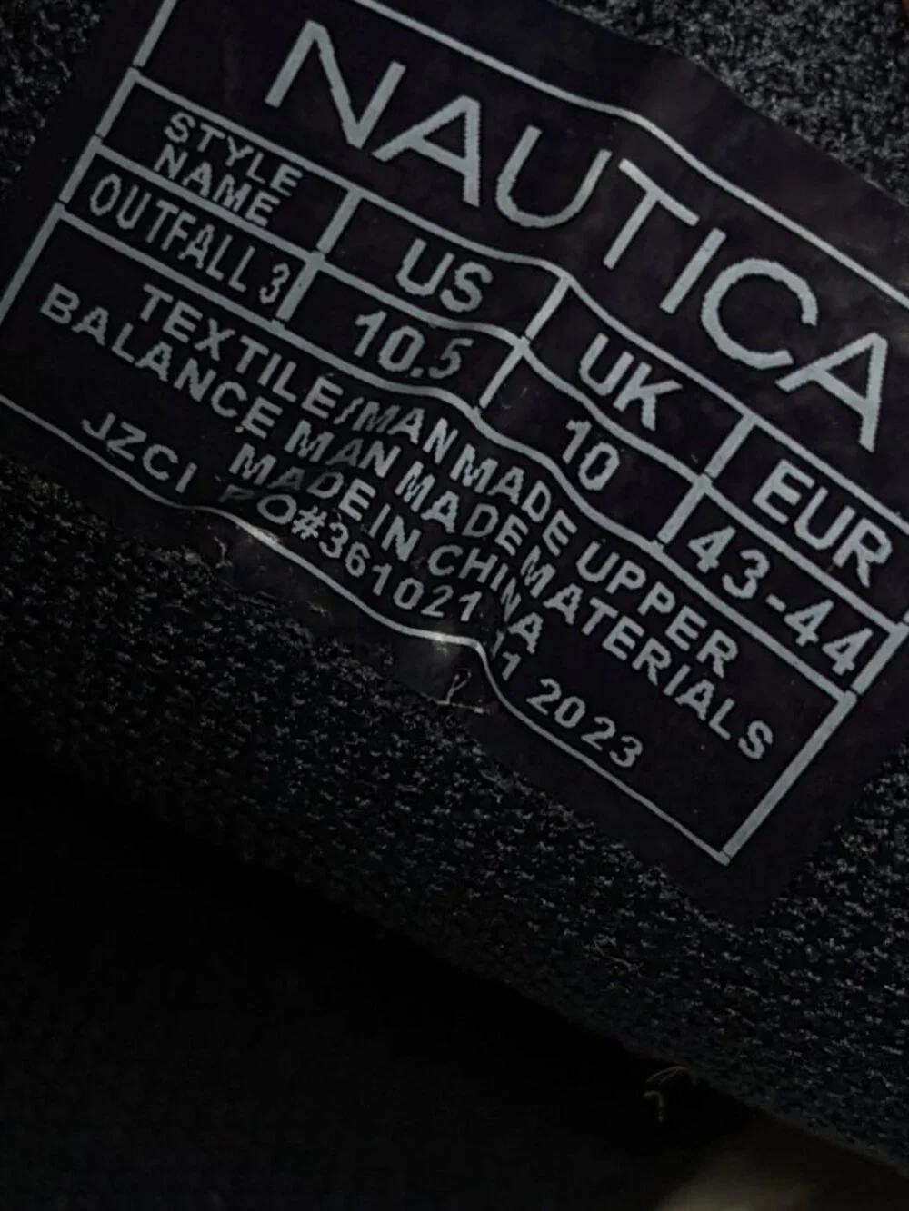 Nautica Outfall 3 Casual Lace-up Sneakers Beige White Navy Men's 10.5